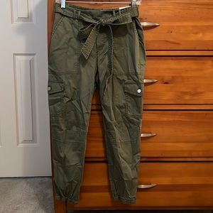 NWT army green joggers size 2S